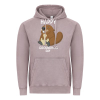Vintage Zinc happy groundhog day respect the shadow funny spring prediction holiday Vintage Hoodie - linhVisuals
