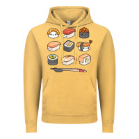 Vintage Mustard happy sushi kawaii anime japanese food lover funny illustration gift Vintage Hoodie - linhVisuals