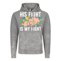 Cloud Rock his fight is my fight autism dad mom fist bump cute supportive awarene Vintage Hoodie - linhVisuals