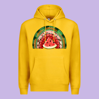 Watermelon Rainbow Premium Hoodie Designed By Jasminsmagicworld