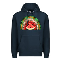Navy watermelon rainbow Premium Hoodie - Jasminsmagicworld