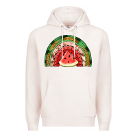 Pale Pink watermelon rainbow Premium Hoodie - Jasminsmagicworld