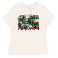 Bone merry christmas santa polar express Ladies Tee - FaDigitalArtStudio