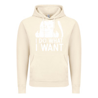 Vintage Artic i do what i want cat giving a finger funny middle finger rude graphic Vintage Hoodie - linhVisuals