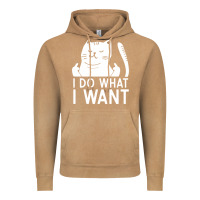 Vintage Camel i do what i want cat giving a finger funny middle finger rude graphic Vintage Hoodie - linhVisuals