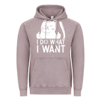 Vintage Zinc i do what i want cat giving a finger funny middle finger rude graphic Vintage Hoodie - linhVisuals
