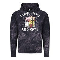 Cloud Black i love math and cats mountain heart mathematics lover gifts cute and f Vintage Hoodie - linhVisuals