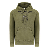 Vintage Olive Never SHOUT Never Vintage Hoodie - linhVisuals