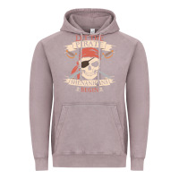 Vintage Zinc let the pirate shenanigans begin skull vintage pirate skeleton hallowe Vintage Hoodie - linhVisuals