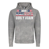 Cloud Rock make america godly again american flag letters christian quote Vintage Hoodie - linhVisuals