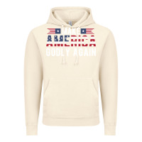 Vintage Artic make america godly again american flag letters christian quote Vintage Hoodie - linhVisuals