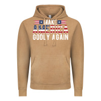 Vintage Camel make america godly again american flag letters christian quote Vintage Hoodie - linhVisuals