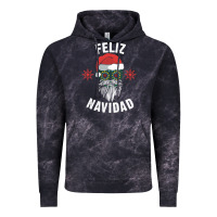 Cloud Black mexican christmas sugar skull feliz navidad spanish speaking xmas gift Vintage Hoodie - linhVisuals