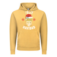 Vintage Mustard mexican christmas sugar skull feliz navidad spanish speaking xmas gift Vintage Hoodie - linhVisuals
