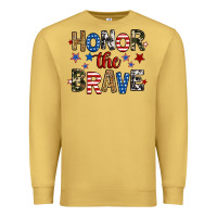 Antique Gold honor the brave Premium Sweatshirt - RanaPortraitStore