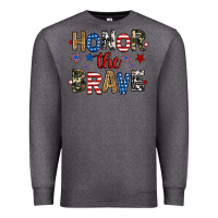 Charcoal Heather honor the brave Premium Sweatshirt - RanaPortraitStore