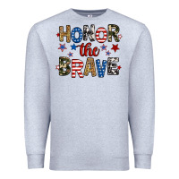 Heather Grey honor the brave Premium Sweatshirt - RanaPortraitStore