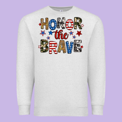 Honor The Brave Premium Sweatshirt Designed By Ranaportraitstore