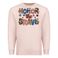 Pale Pink honor the brave Premium Sweatshirt - RanaPortraitStore