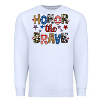 White honor the brave Premium Sweatshirt - RanaPortraitStore