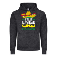 Vintage Black mexicans say feliz navidad bitchahos funny merry christmas sombrero Vintage Hoodie - linhVisuals