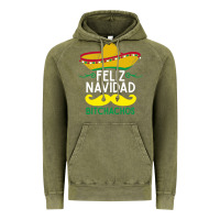 Vintage Olive mexicans say feliz navidad bitchahos funny merry christmas sombrero Vintage Hoodie - linhVisuals