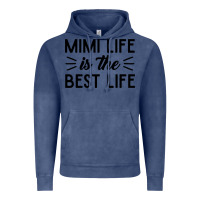 Vintage Denim mimi life is the best life blessed grandma mom cute gift Vintage Hoodie - linhVisuals