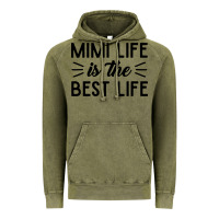 Vintage Olive mimi life is the best life blessed grandma mom cute gift Vintage Hoodie - linhVisuals