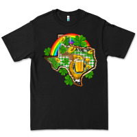 Black Texas St. Patrick's Day Premium Tee - OliviaCreatesArt