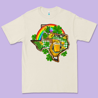 Texas St. Patrick's Day Premium Tee Designed By Oliviacreatesart