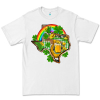 White Texas St. Patrick's Day Premium Tee - OliviaCreatesArt