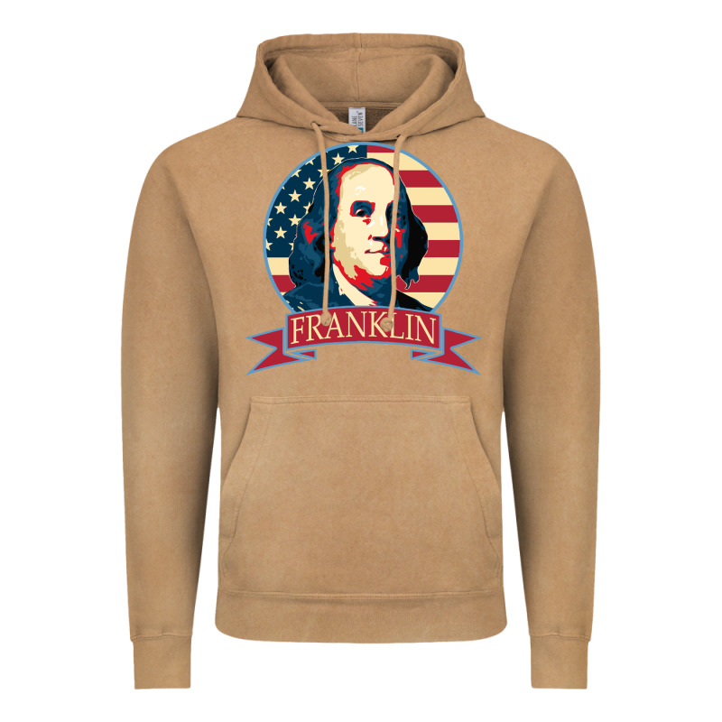 Benjamin Franklin Vintage Hoodie by linhVisuals | Teevron
