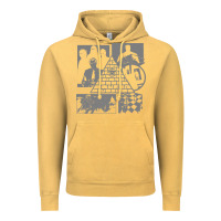 Vintage Mustard gurps illuminati classic Vintage Hoodie - linhVisuals