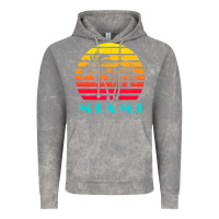 Cloud Rock miami 80s sunset Vintage Hoodie - linhVisuals