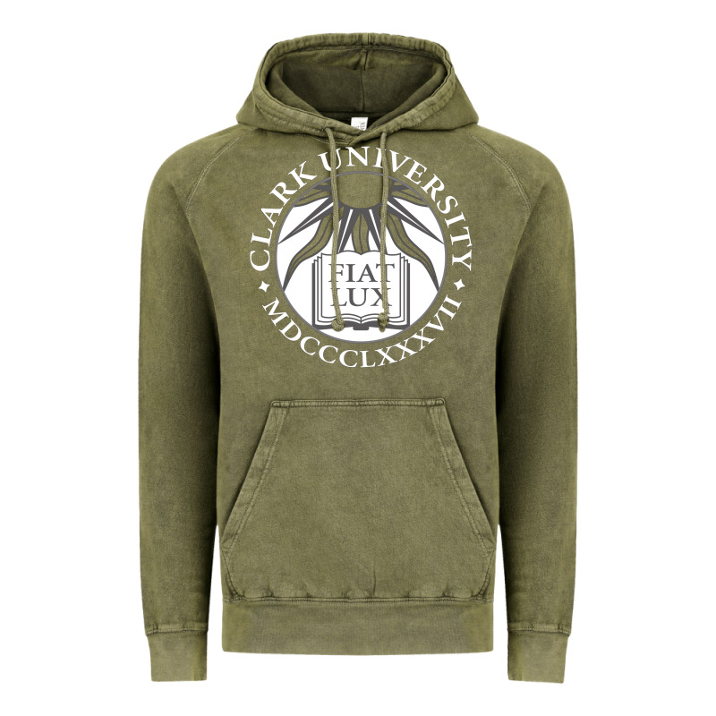 Clark University Vintage Hoodie by linhVisuals | Teevron