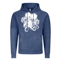 Vintage Denim the fantasy trip  octopus Vintage Hoodie - linhVisuals