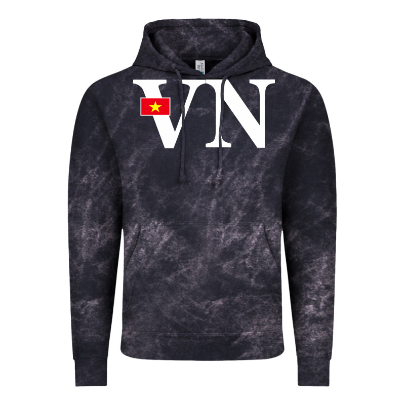 Vietnam Flag And Country Initials Vintage Hoodie by linhVisuals | Teevron