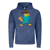 Vintage Denim phineas and ferb, agent p, perry the platypus Vintage Hoodie - linhVisuals