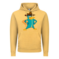 Vintage Mustard phineas and ferb, agent p, perry the platypus Vintage Hoodie - linhVisuals
