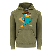 Vintage Olive phineas and ferb, agent p, perry the platypus Vintage Hoodie - linhVisuals