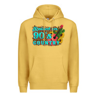 Antique Gold raised 90's country guitar cactus sunflower's Premium Hoodie - Artiststas