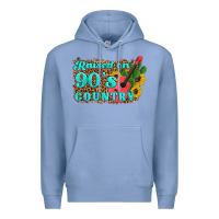 Colony Blue raised 90's country guitar cactus sunflower's Premium Hoodie - Artiststas