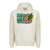 Oatmeal Heather raised 90's country guitar cactus sunflower's Premium Hoodie - Artiststas