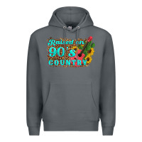 Rock raised 90's country guitar cactus sunflower's Premium Hoodie - Artiststas