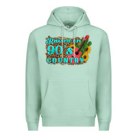 Seafoam raised 90's country guitar cactus sunflower's Premium Hoodie - Artiststas