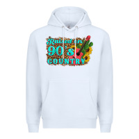 White raised 90's country guitar cactus sunflower's Premium Hoodie - Artiststas
