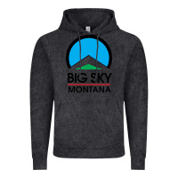 Vintage Black Big Sky Montana Champion Vintage Hoodie - linhVisuals