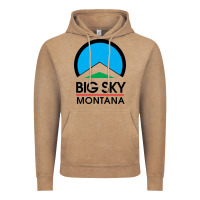 Vintage Coffee Big Sky Montana Champion Vintage Hoodie - linhVisuals