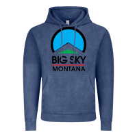 Vintage Denim Big Sky Montana Champion Vintage Hoodie - linhVisuals