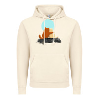 Vintage Artic two cats Vintage Hoodie - linhVisuals